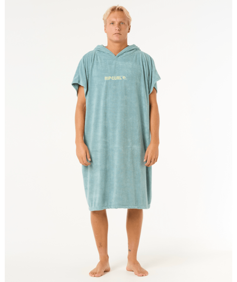 Rip Curl Brand Hooded Towel in BLUE LAGOON