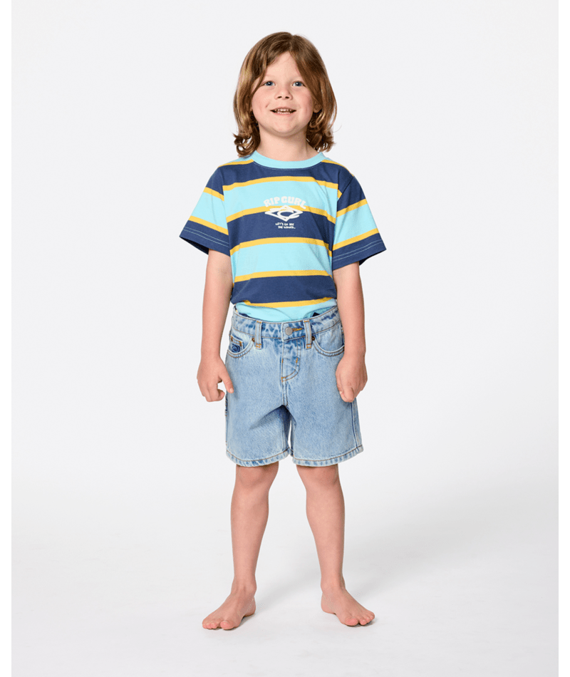 Rip Curl Hyped Up Denim Short-Boy in WASHED BLUE