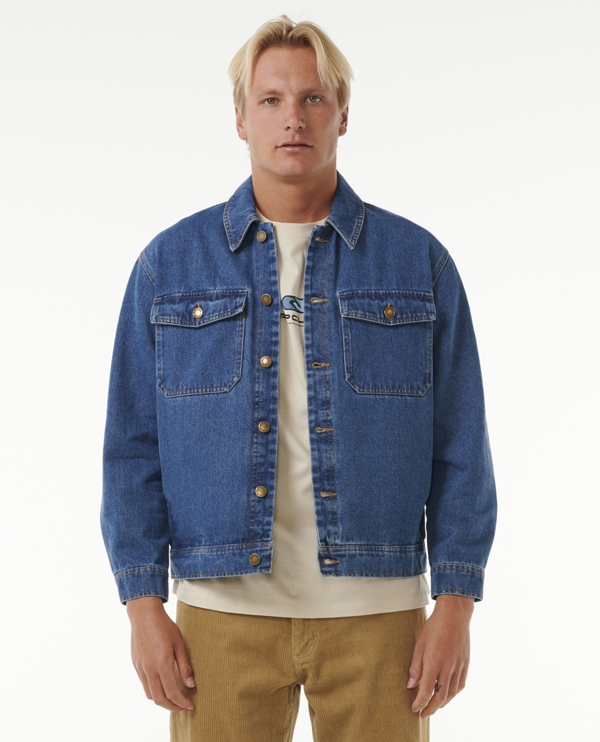 Rip Curl Classic Surf Denim Trucker Jkt in DENIM BLUE