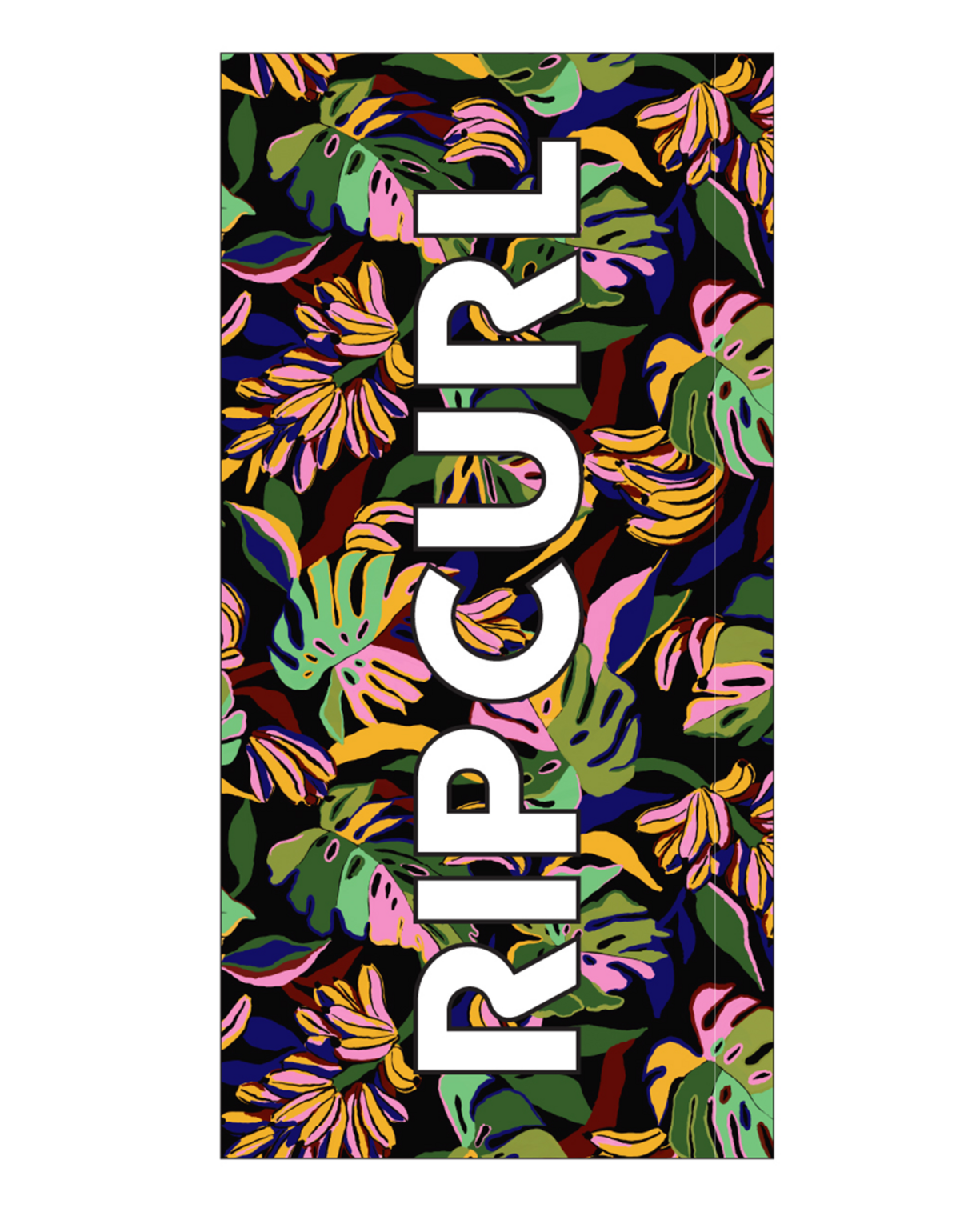 Rip Curl Mixed Towel in BLACK/GREEN
