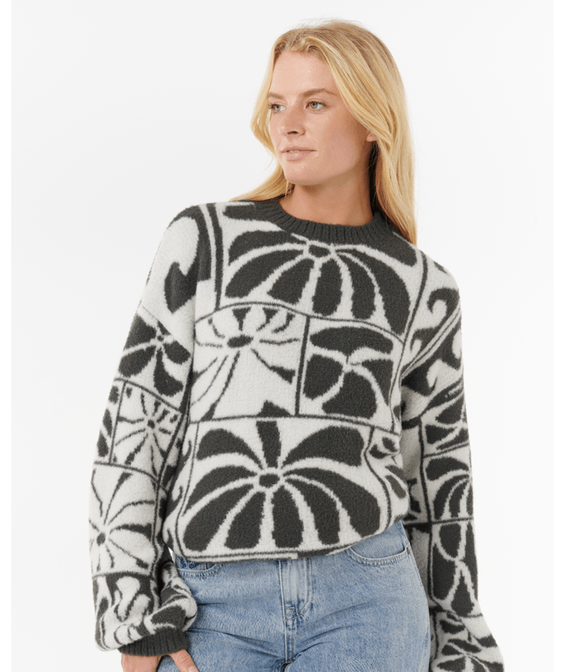 Rip Curl Aots-Ty Williams Jacquard Crew in BLACK