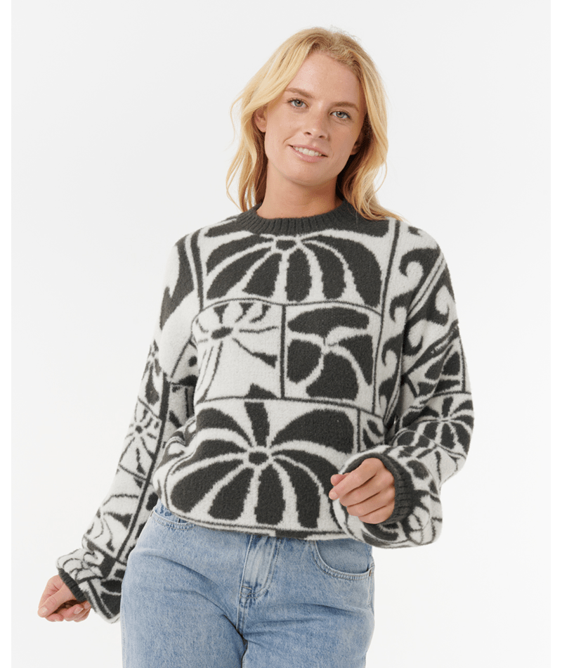 Rip Curl Aots-Ty Williams Jacquard Crew in BLACK