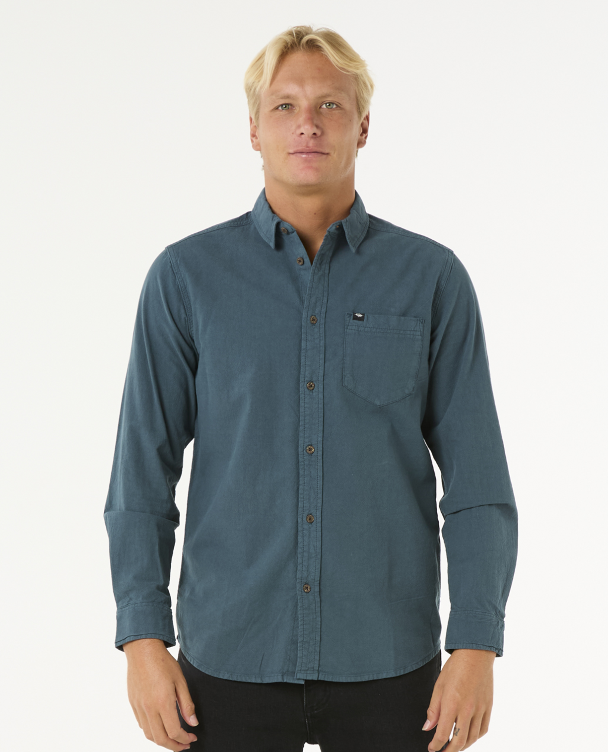 Rip Curl Classic Surf Washed L/S Shirt in PINE NIGHT