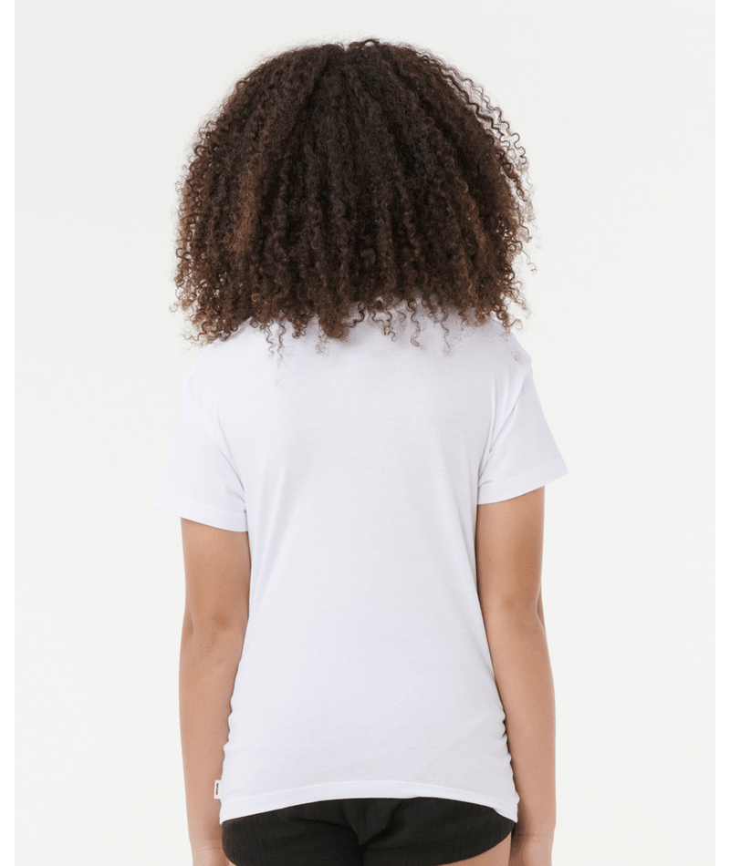 Rip Curl Dolphin Relaxed Tee-Girl in WHI AUST