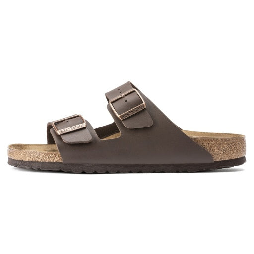 Birkenstock Arizona Dark Brown Birko-Flor Regular in Dark Brown