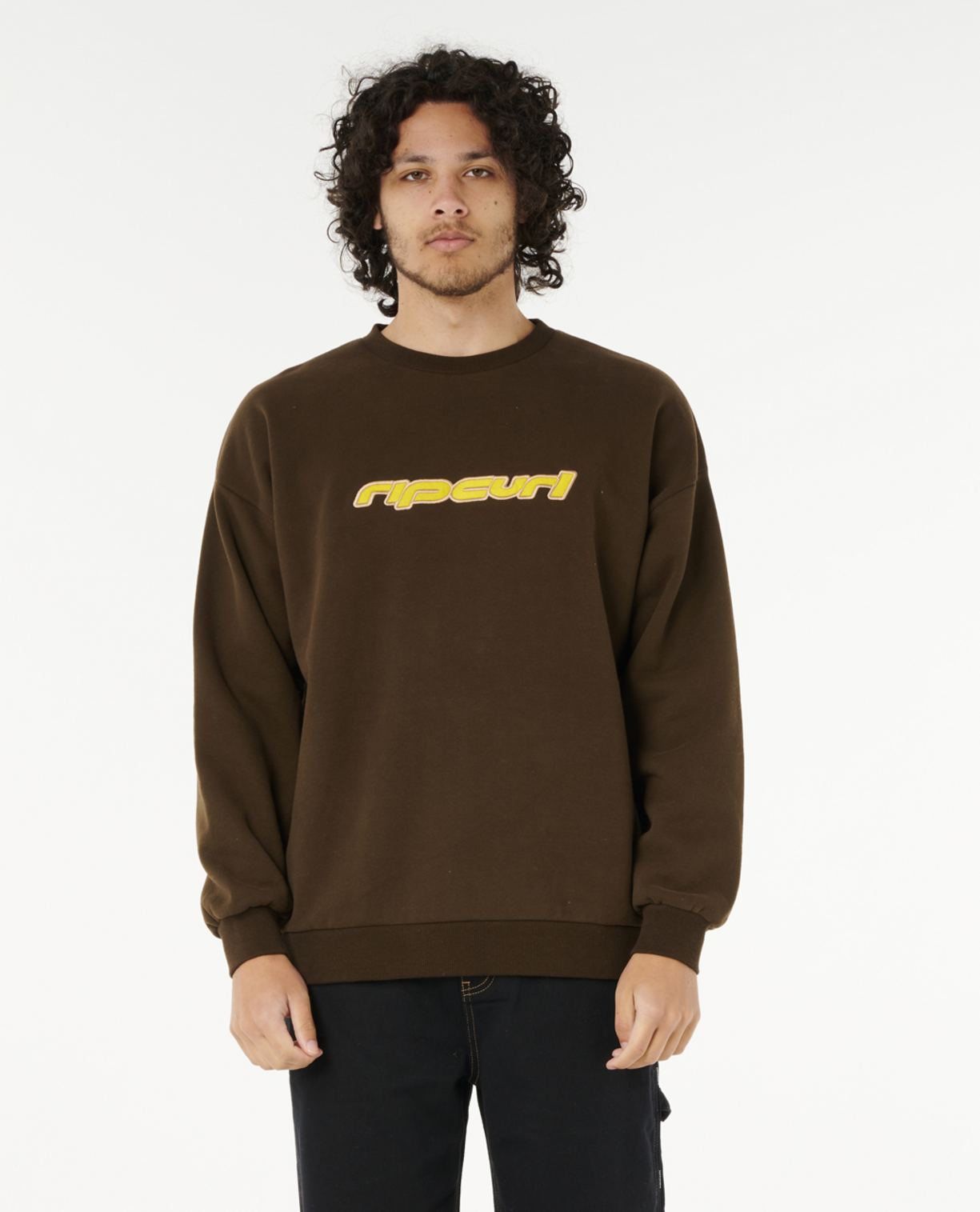 Rip Curl Archive Crew in COFFEE