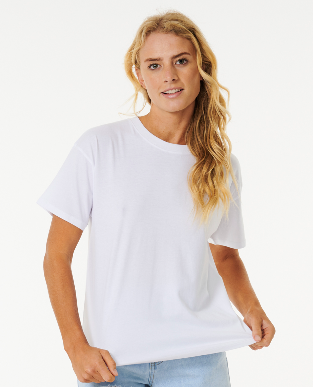 Rip Curl Classic Relaxed Tee in OPTICAL WHITE