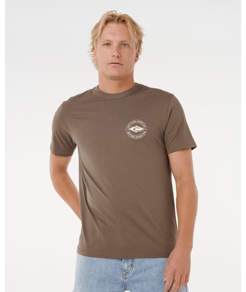 Rip Curl Staple Tee in ROCK