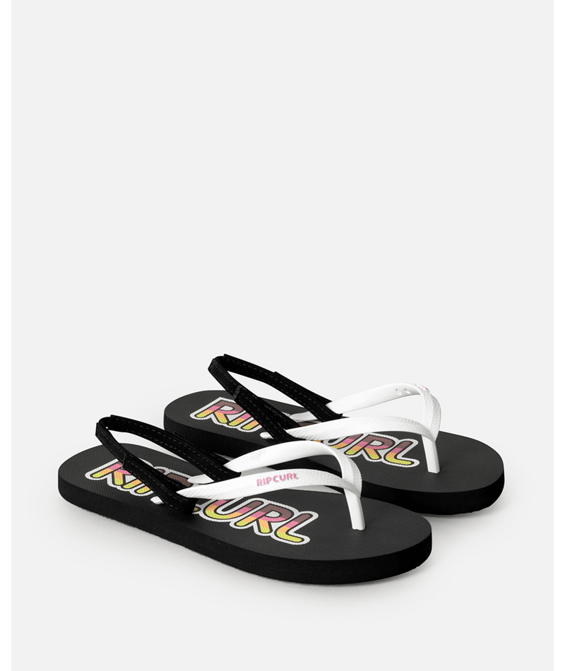 Rip Curl Mixed Bloom Open Toe-Girl in WASHED BLACK