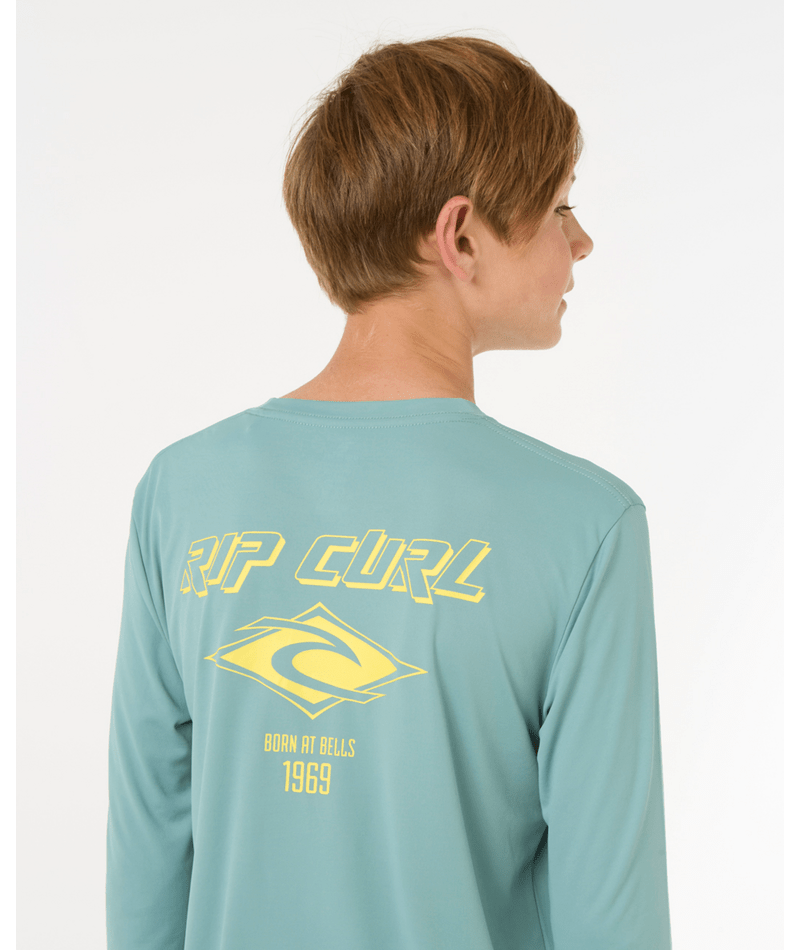 Rip Curl Icons Surflite Upf L/S -Boy in BLUE LAGOON