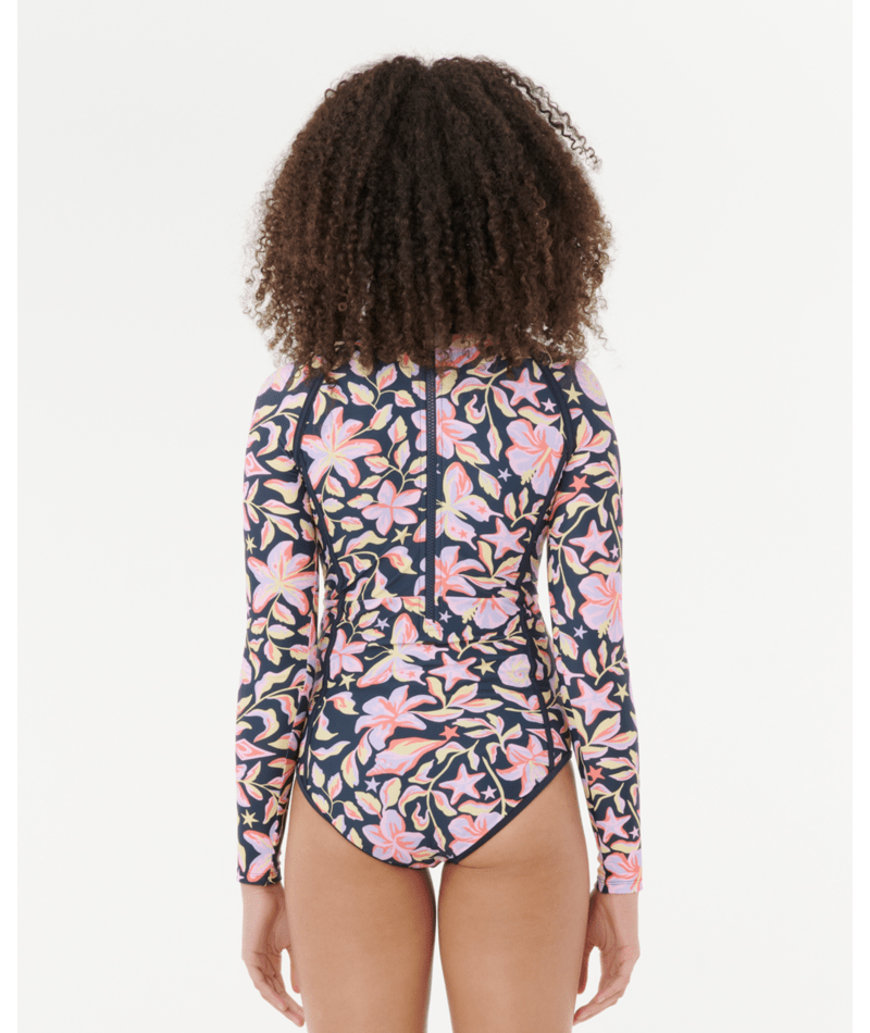 Rip Curl Sunset Skies Ls Surfsuit-Girl in NAVY