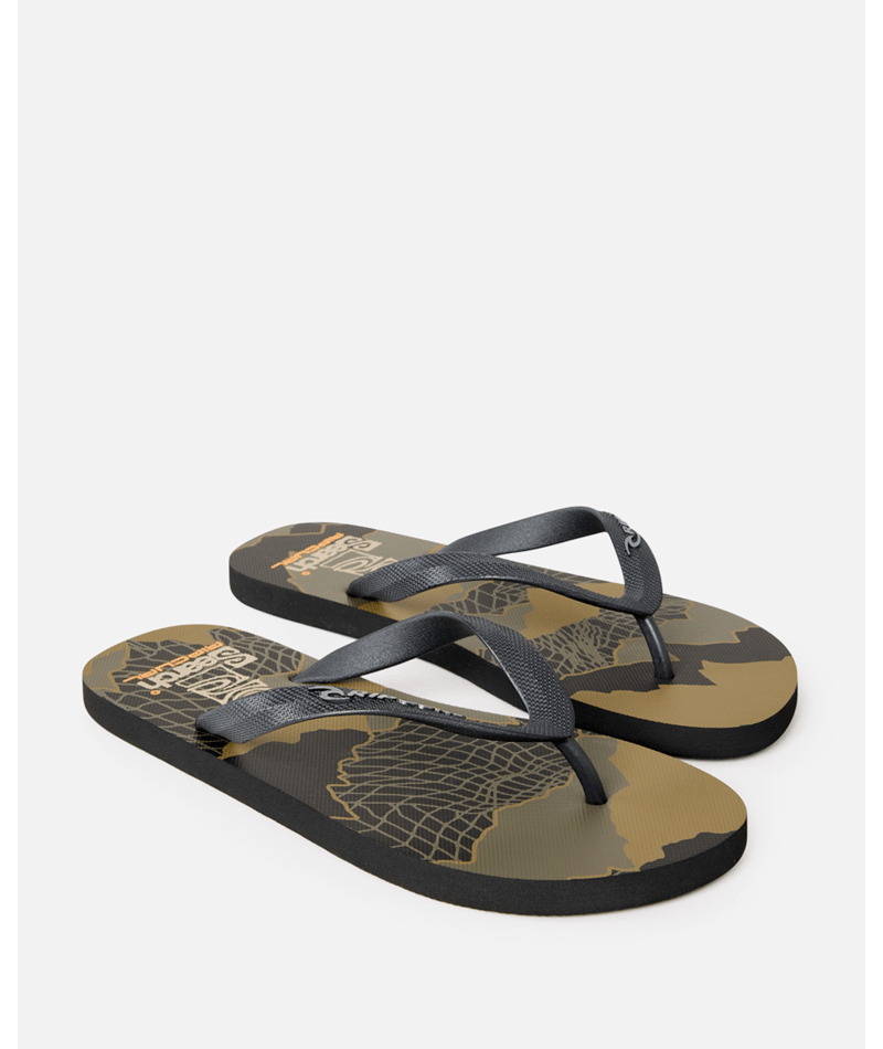 Rip Curl Search Bloom Open Toe in BLACK/OLIVE
