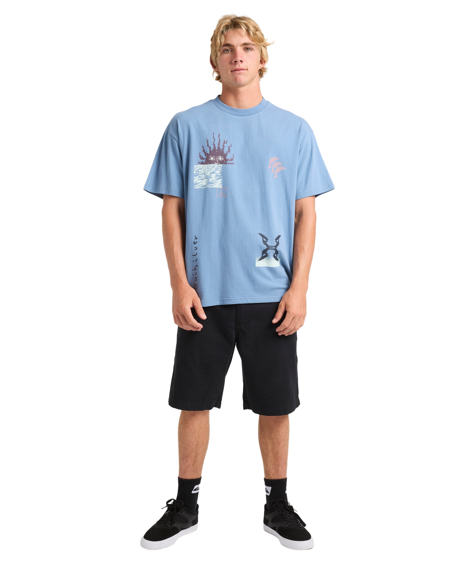 Quiksilver Free Lock Ss in CORONET BLUE