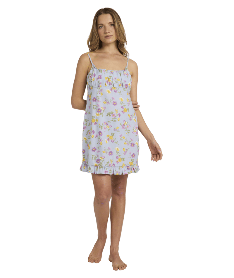 Roxy Wildflower Mini Dress in MISTY BLUE