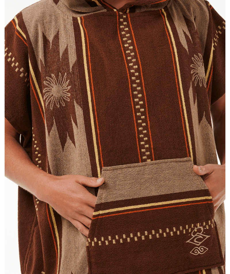 Rip Curl Searchers Hooded Towel in DUSTED CHOCOLATE