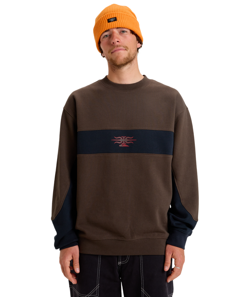 Quiksilver Mercury Devil Crew in TURKISH COFFEE