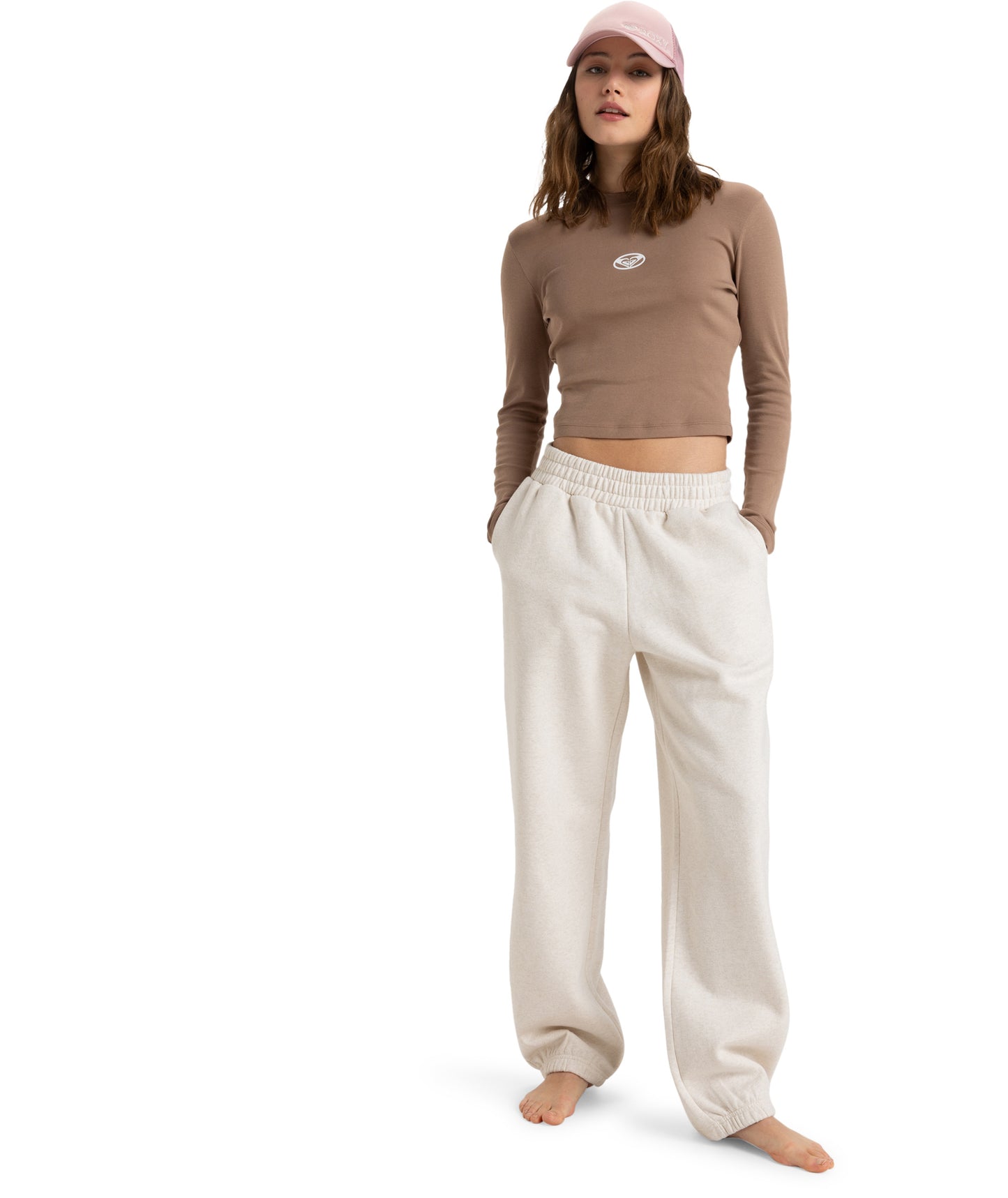 Roxy In Morning Sunrise Trackpant in OATMEAL HEATHER