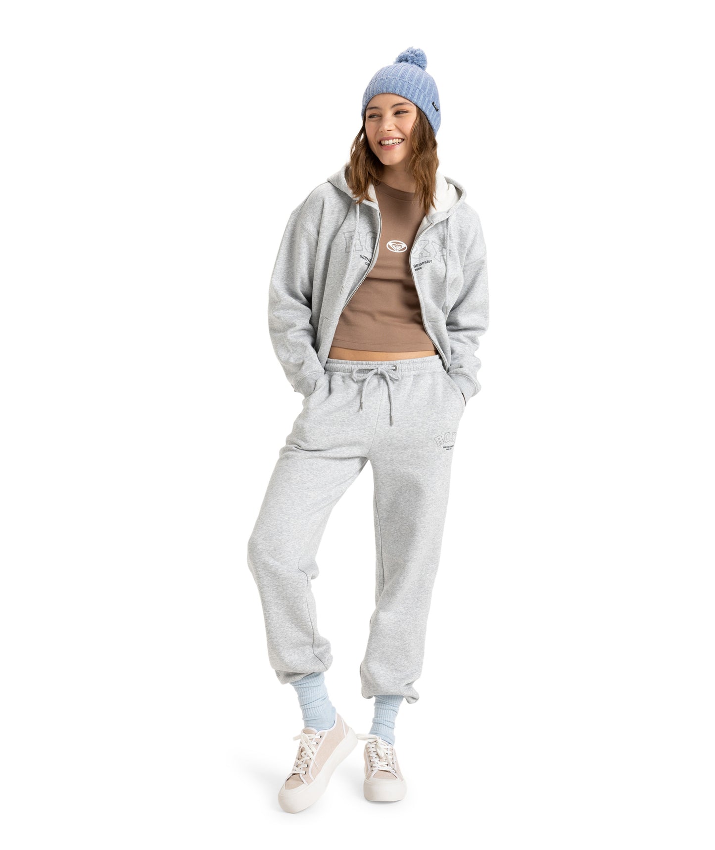 Roxy Perfect Place Pant Brushed in HERITAGE HEATHER