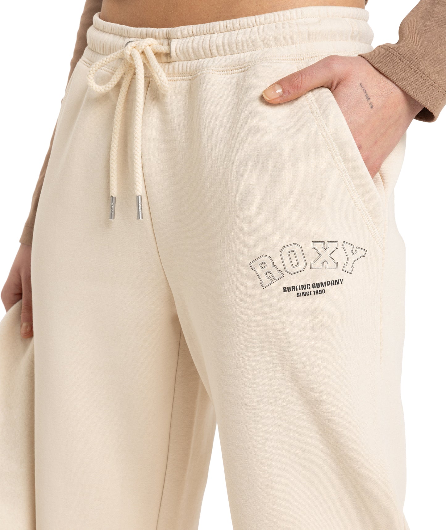 Roxy Perfect Place Pant Brushed in PARCHMENT