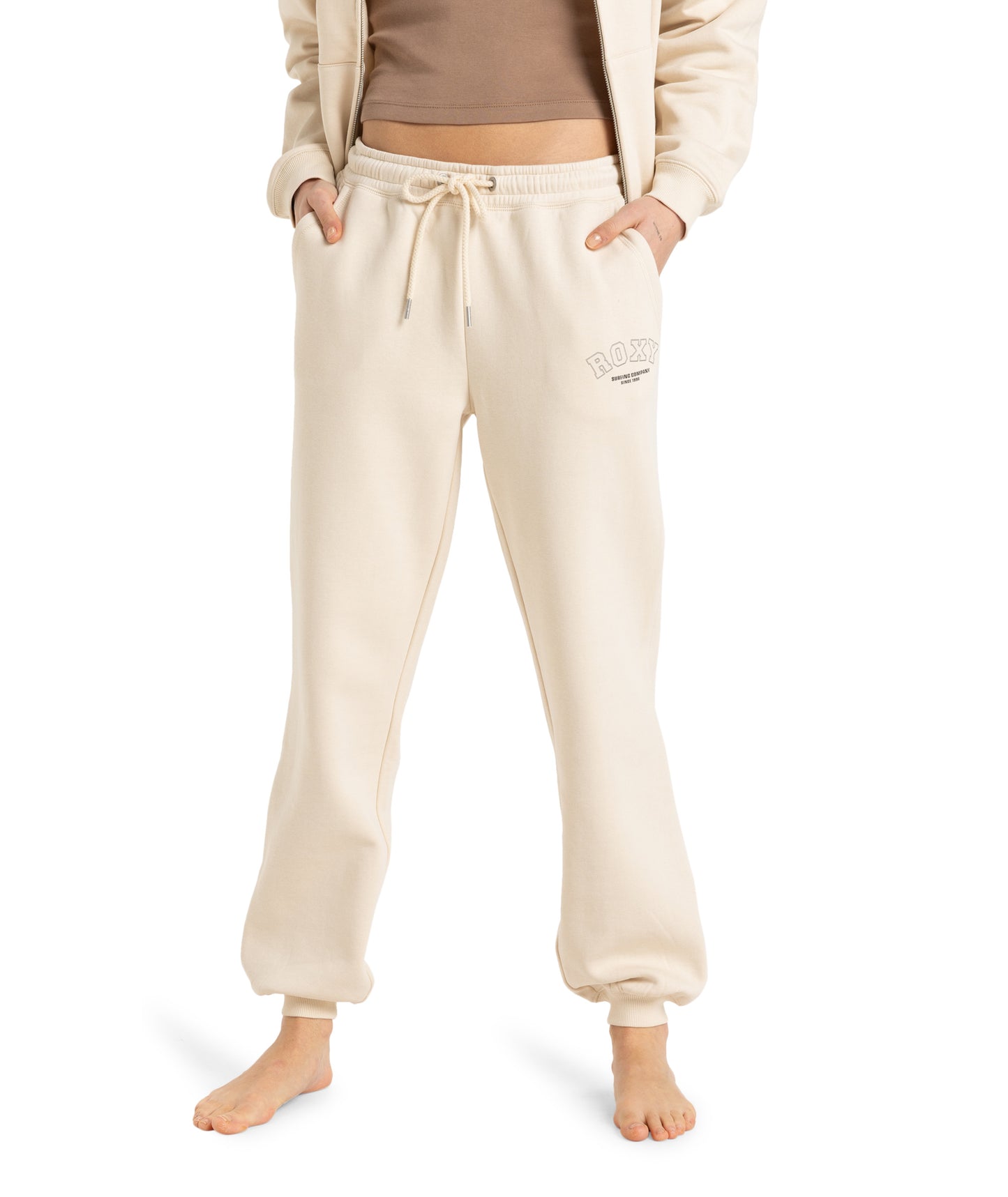 Roxy Perfect Place Pant Brushed in PARCHMENT