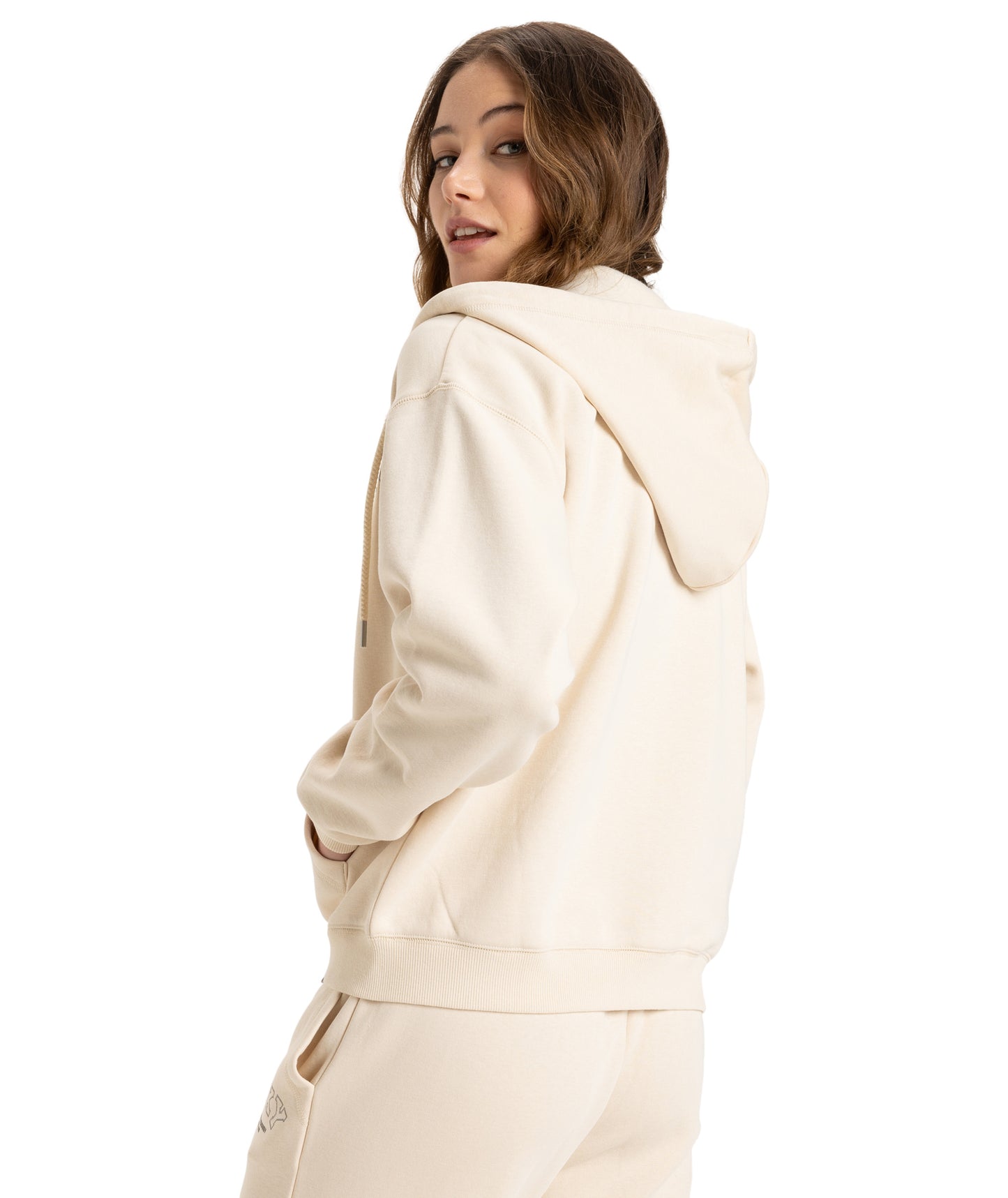 Roxy Perfect Place Zip Brushed in PARCHMENT