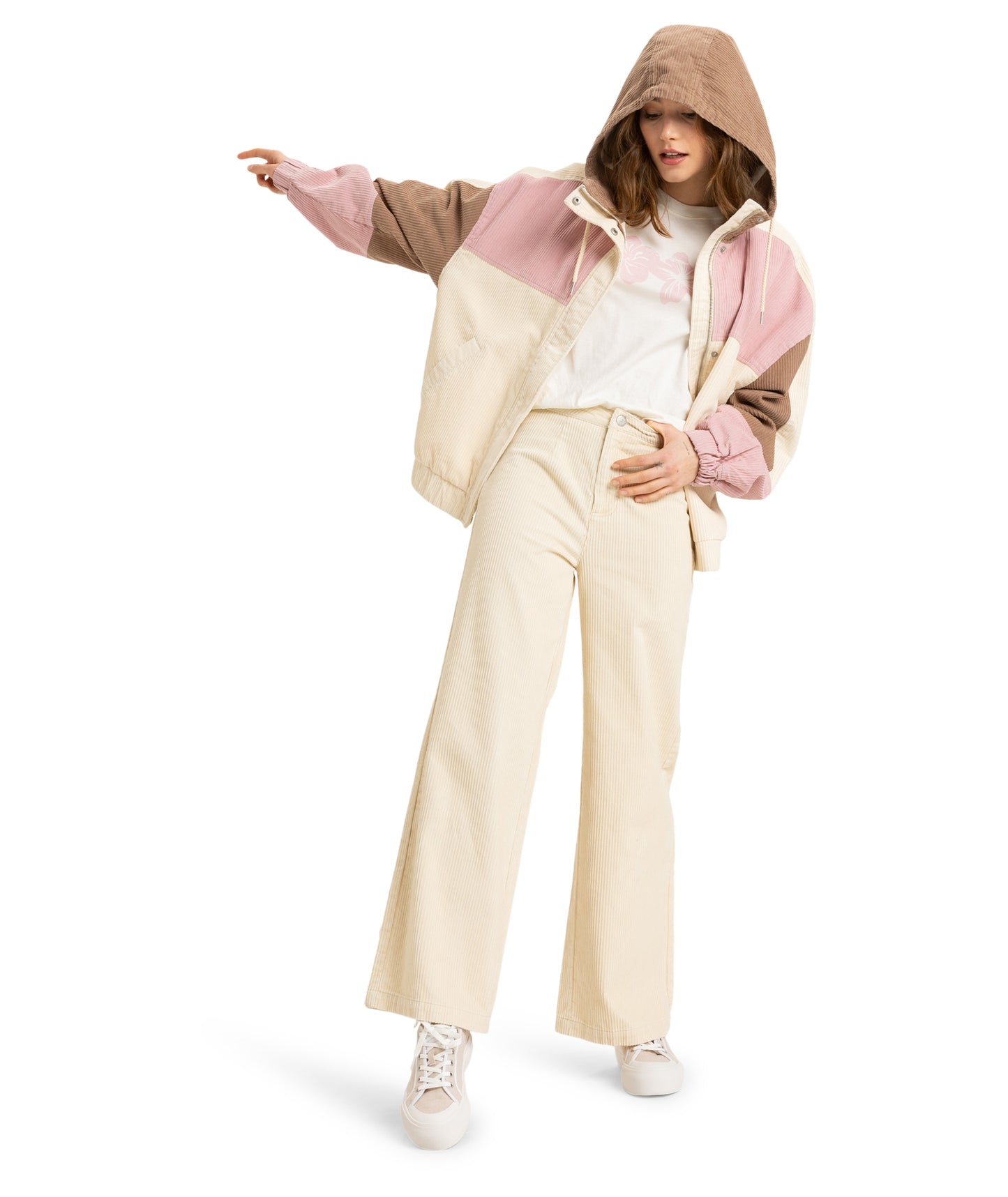 Roxy Strike A Cord Jacket in PARCHMENT