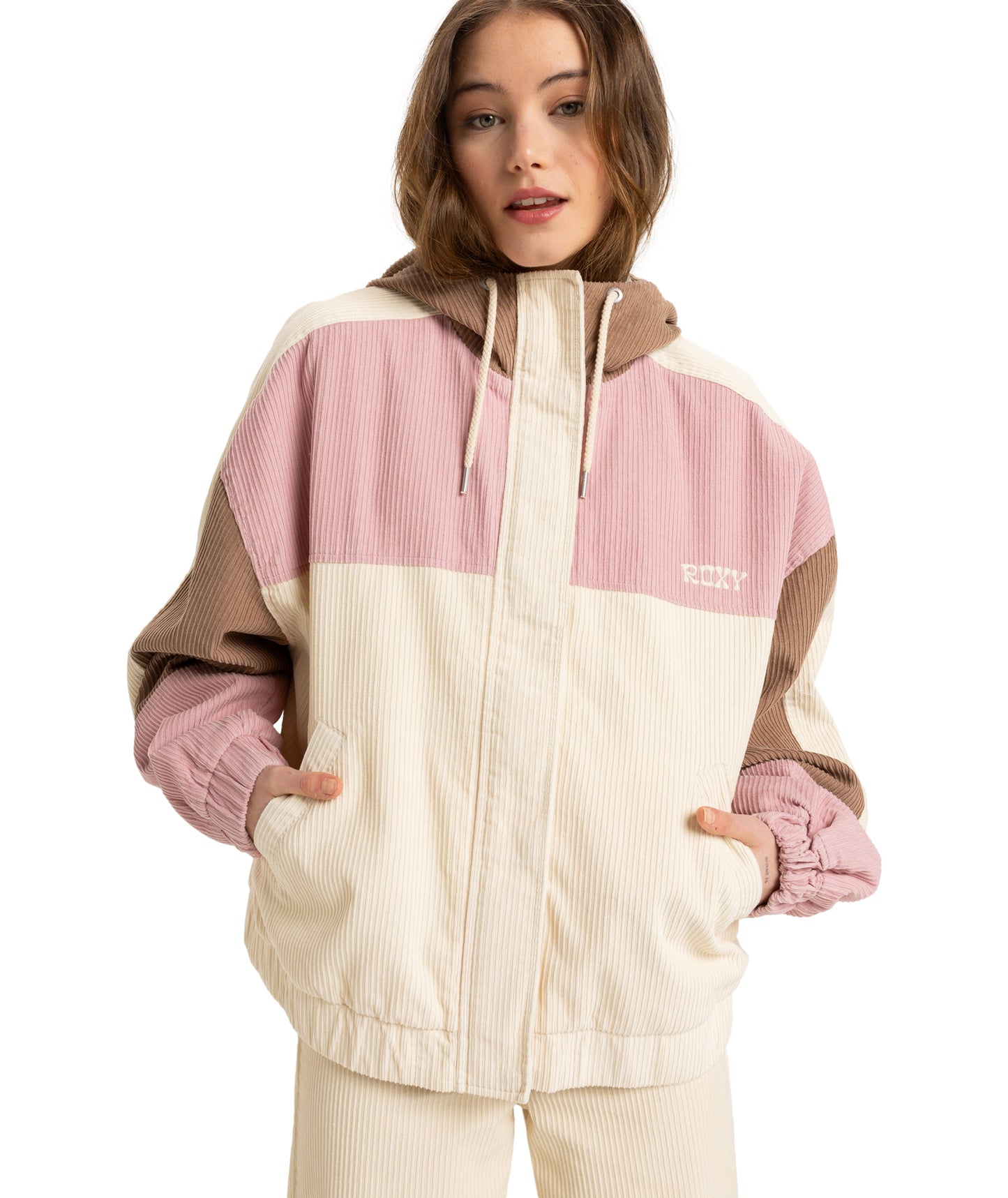 Roxy Strike A Cord Jacket in PARCHMENT