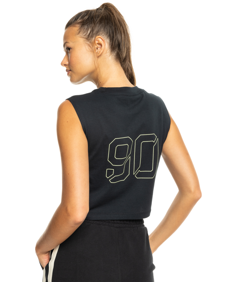 Roxy Essential Energy Boxy Tank in TRUE BLACK