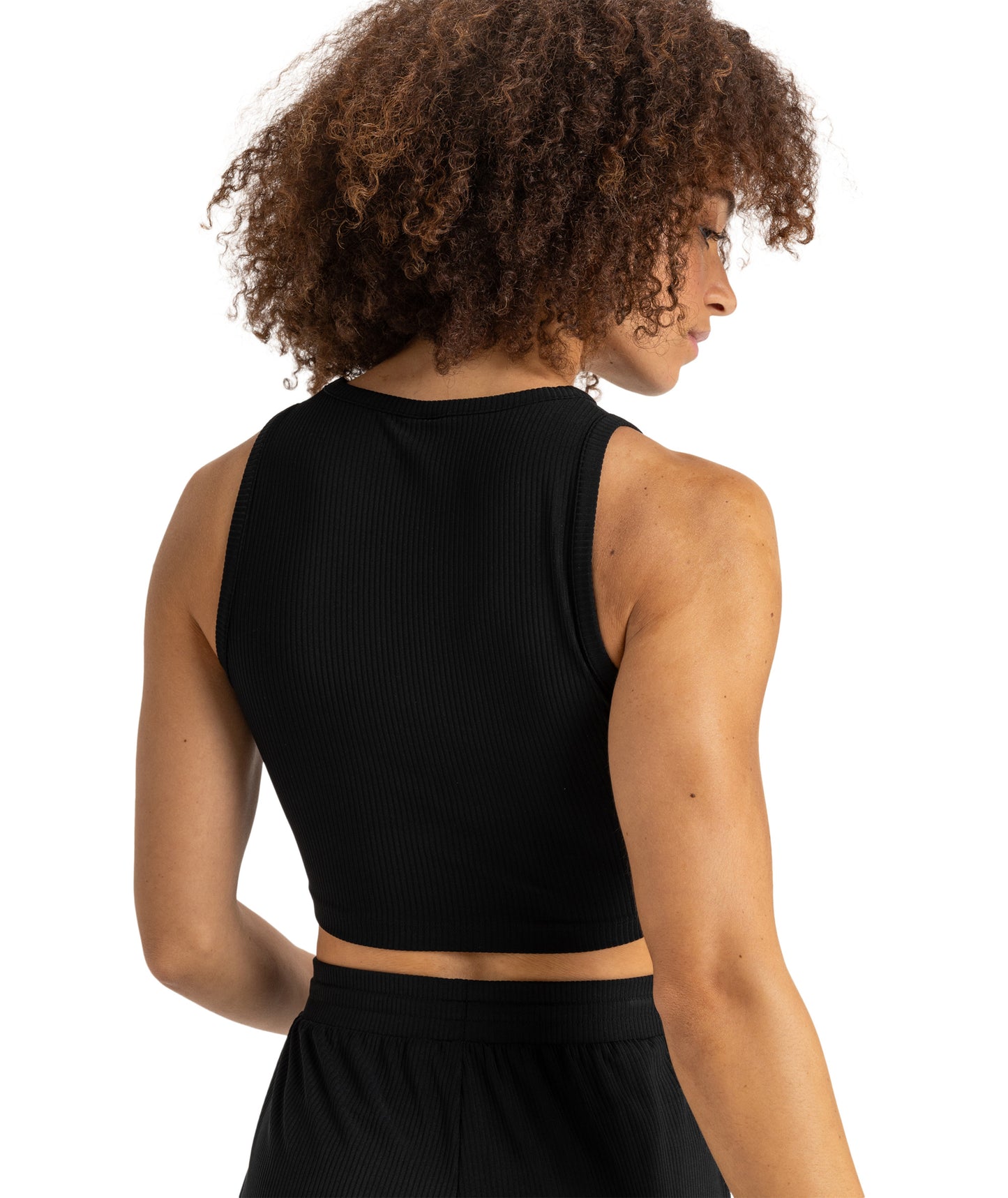 Roxy Rise & Vibe Rib Tank 2 in ANTHRACITE