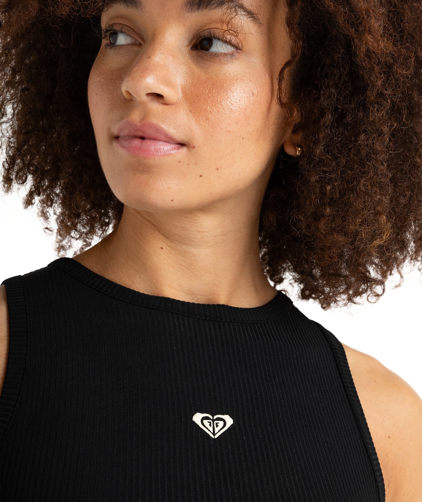 Roxy Rise & Vibe Rib Tank 2 in ANTHRACITE