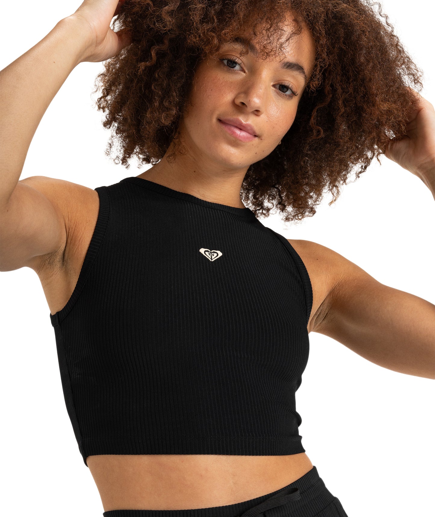 Roxy Rise & Vibe Rib Tank 2 in ANTHRACITE