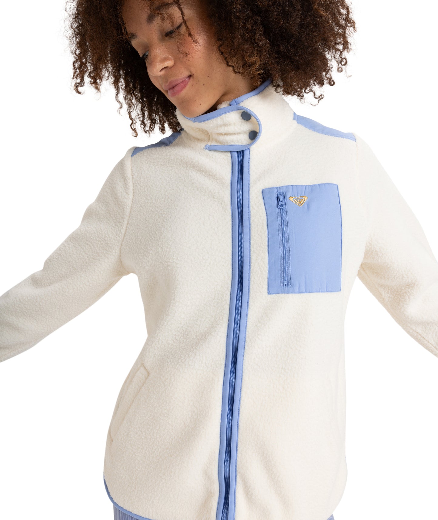 Roxy Waves Of Warmth Cosy Fleece in EGRET