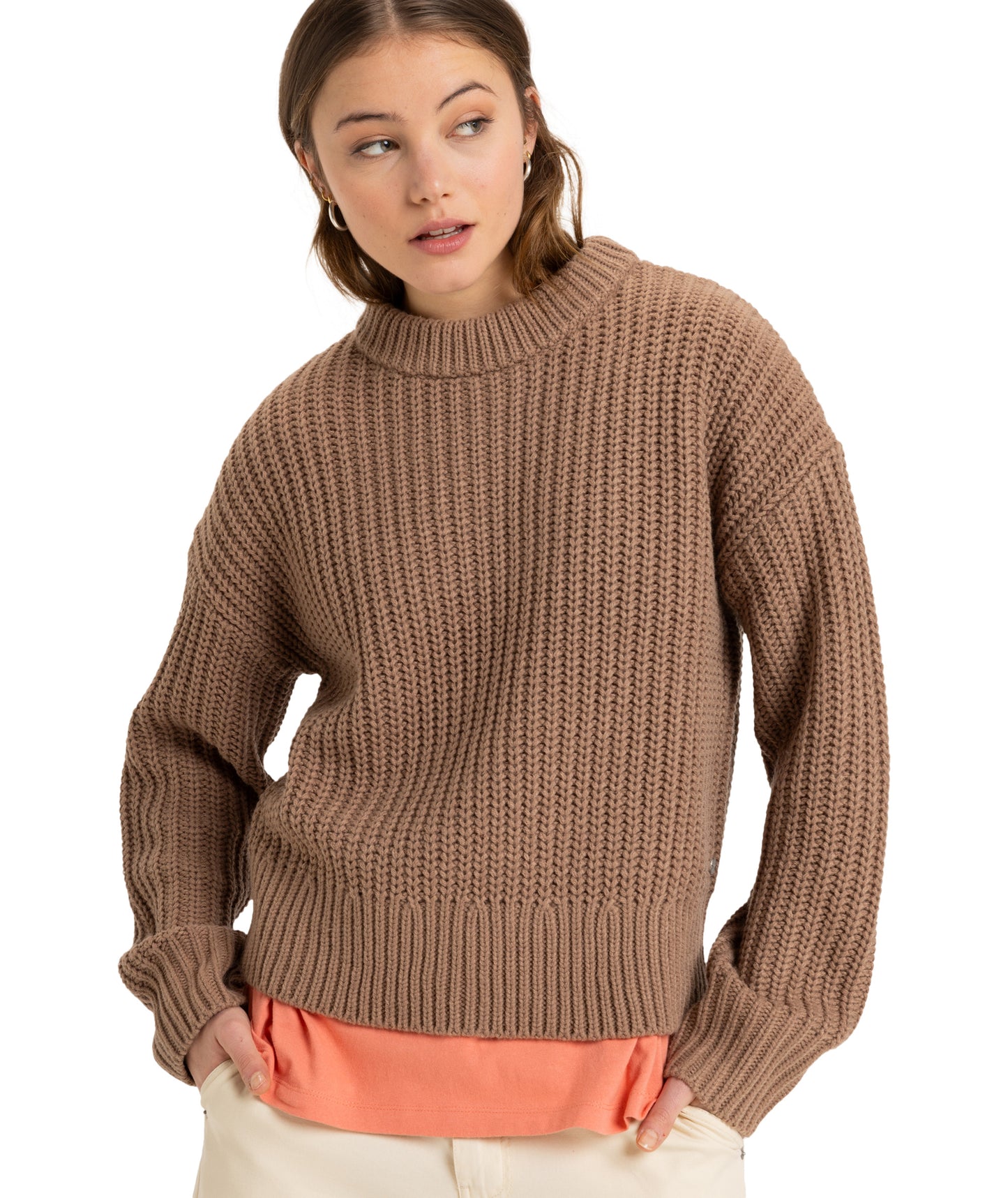 Roxy Coming Home Sweater in PORTABELLA