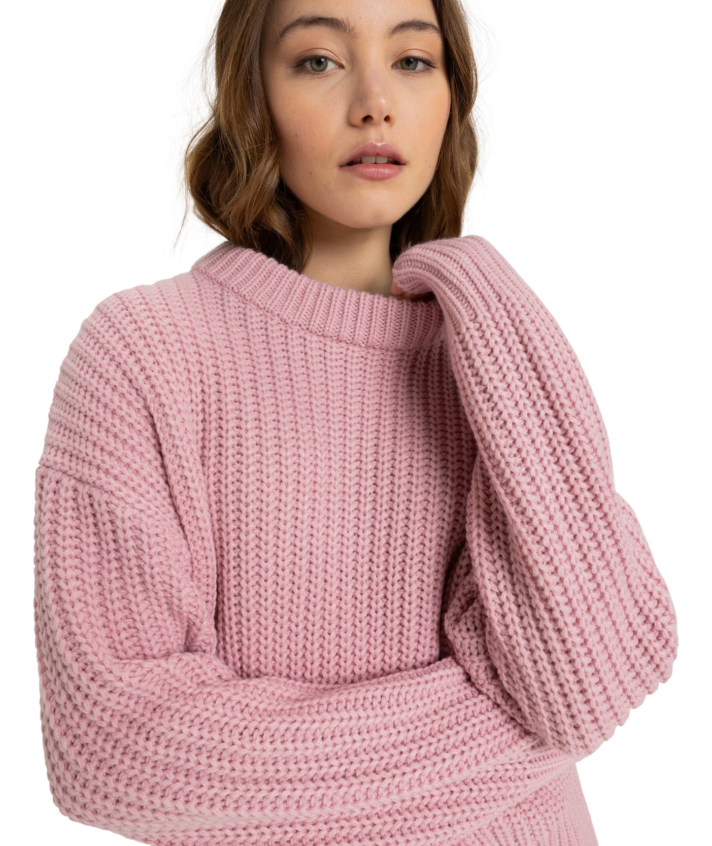 Roxy Coming Home Sweater in BLEACHED MAUVE