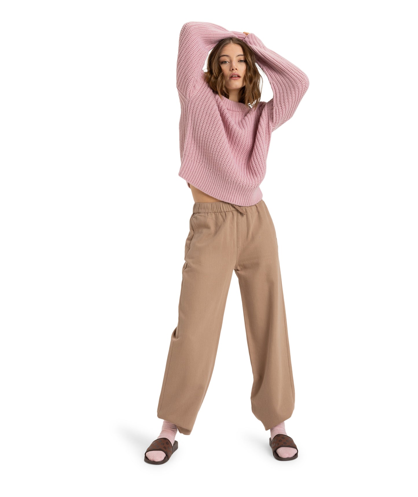 Roxy Coming Home Sweater in BLEACHED MAUVE