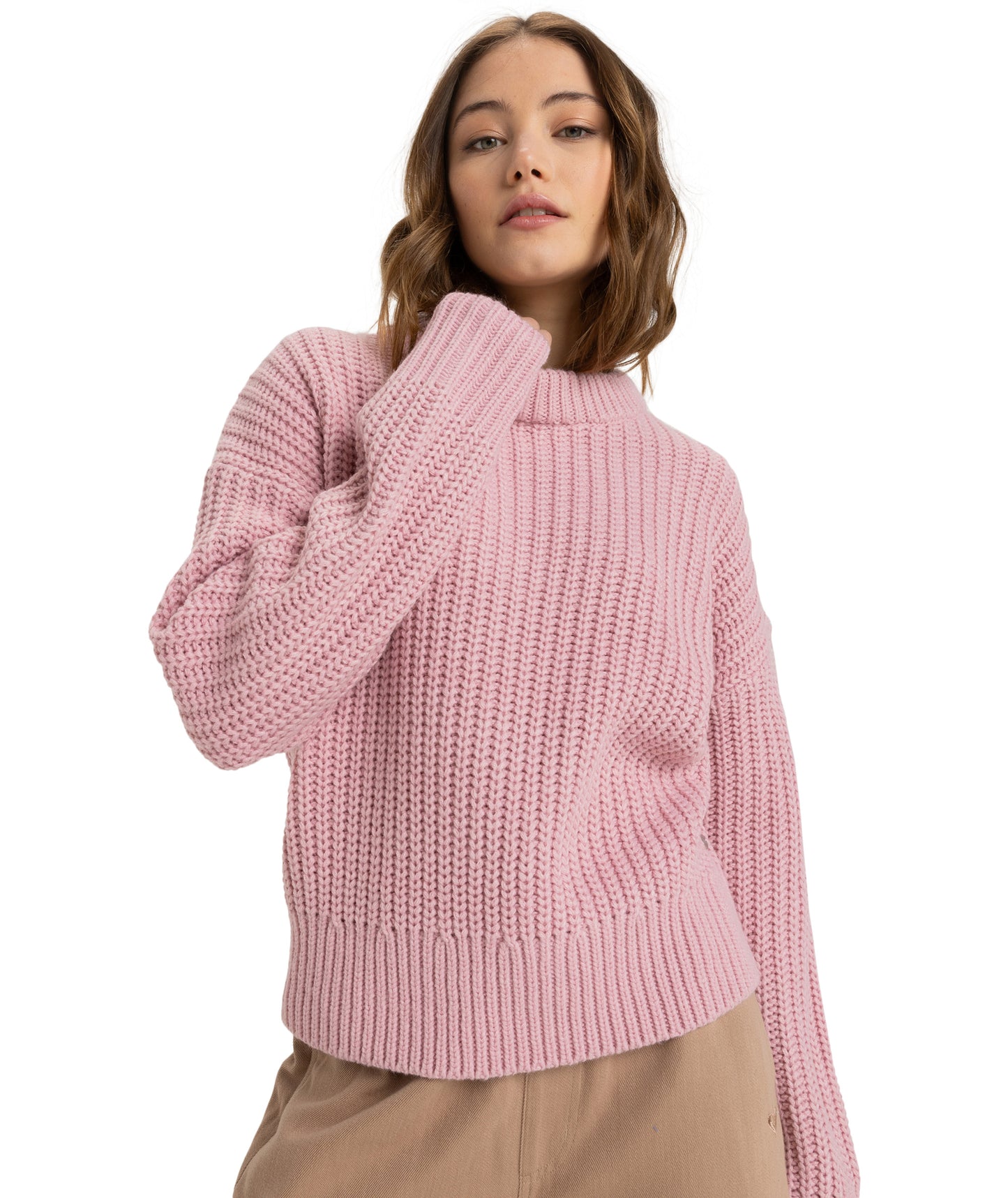 Roxy Coming Home Sweater in BLEACHED MAUVE