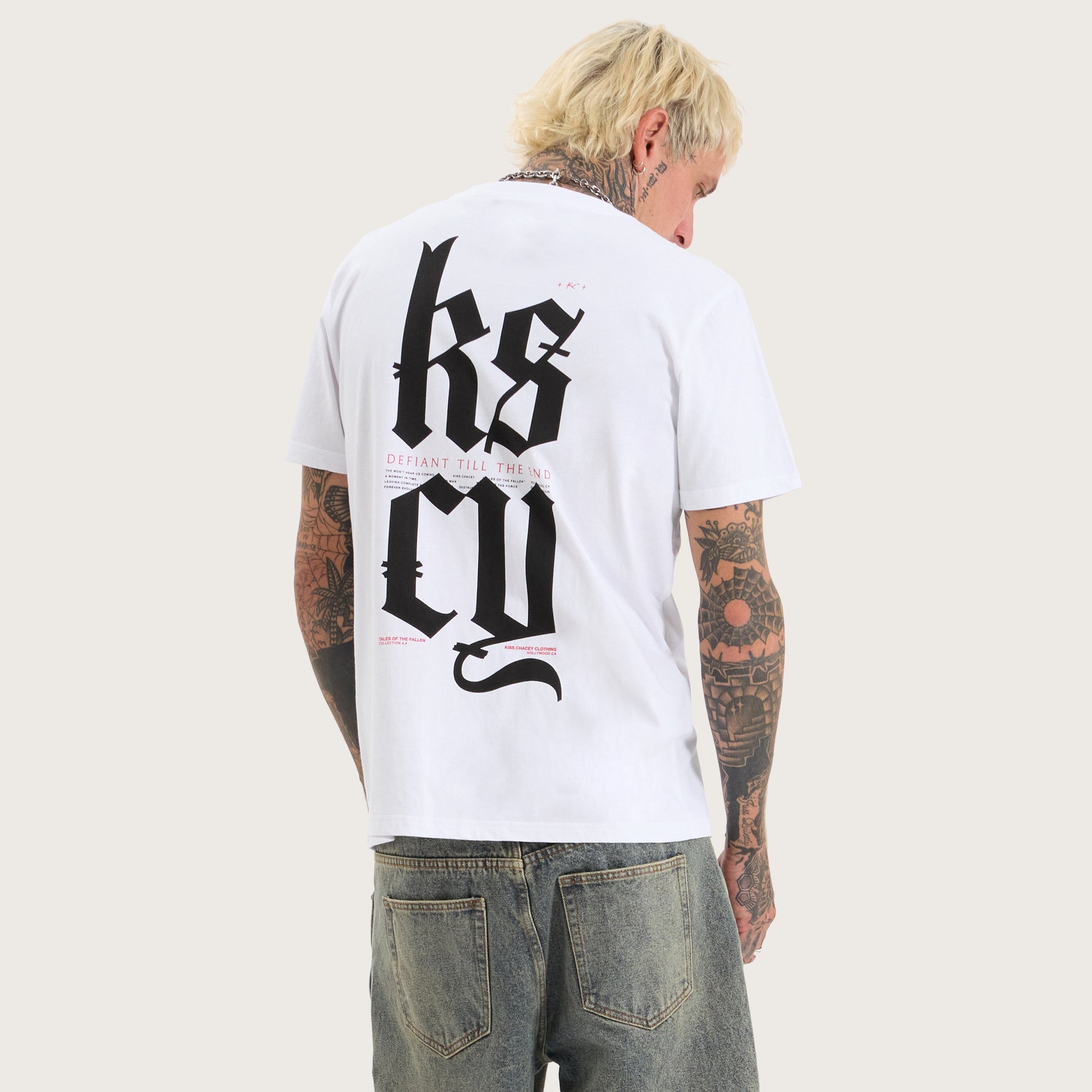 Kiss Chacey Defiant Standard Tee in Optical White