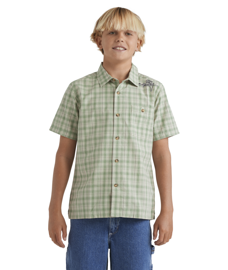 Billabong Boys Mogul Check  Ss in OATMEAL