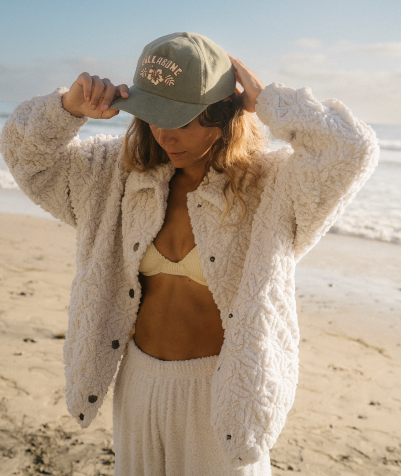 Billabong Ride Cozy Jacket in WHITE CAP