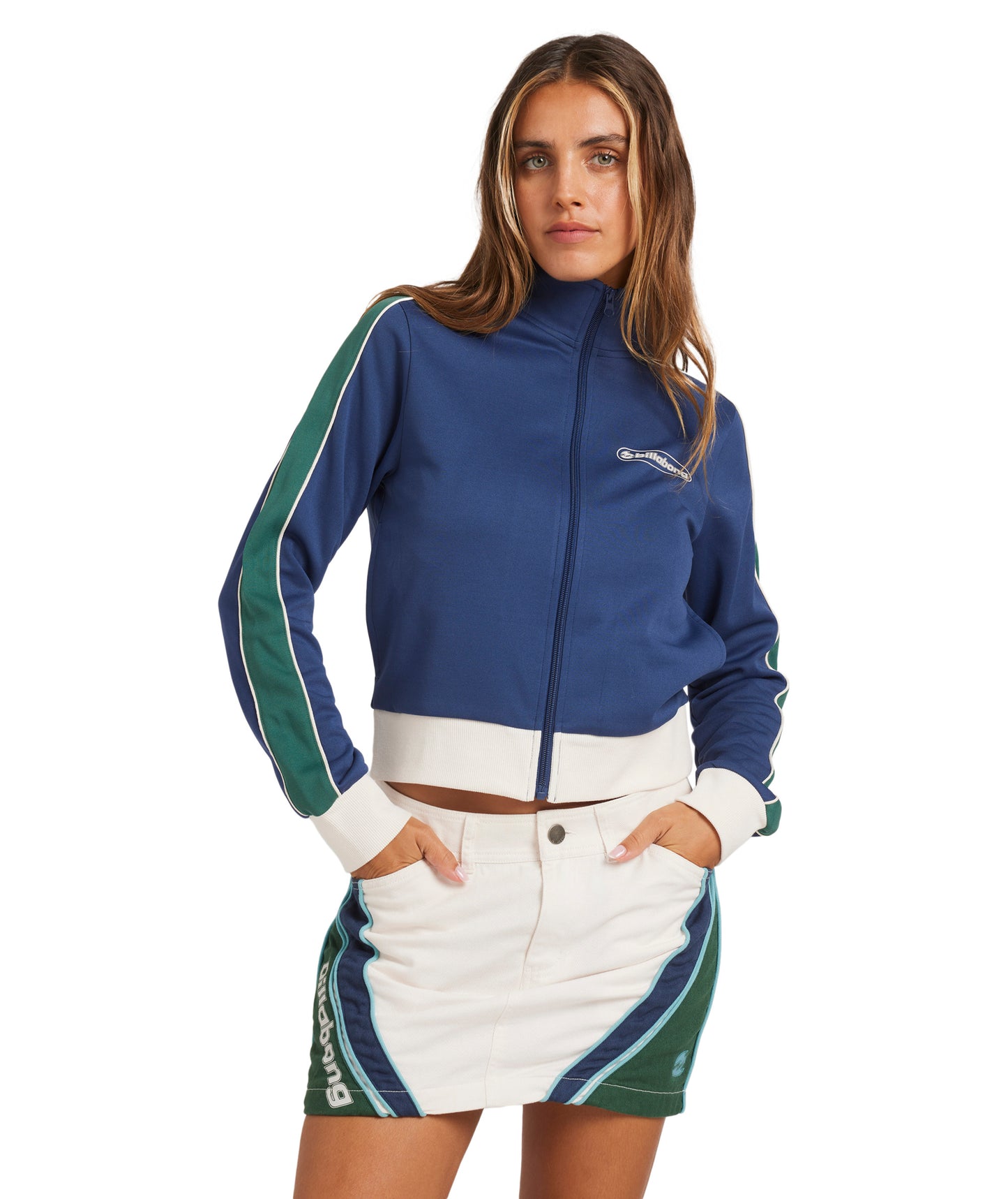 Billabong Bong Rule Full Zip Jacket in Deep Waters