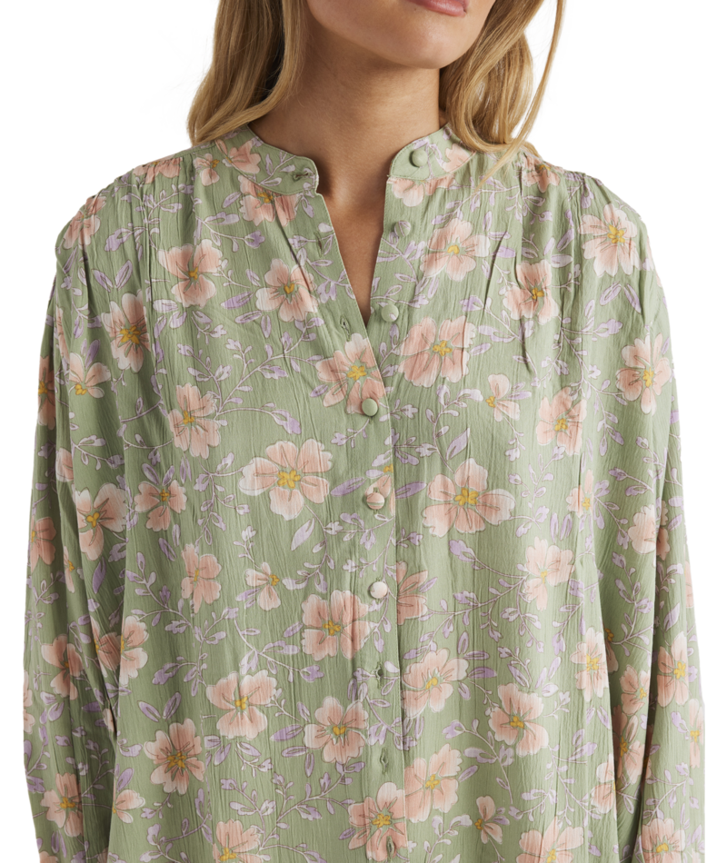 Billabong More To Sea Blouse in PISTACHIO