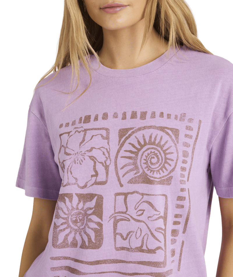 Billabong Reach High Tee in VINTAGE VIOLET