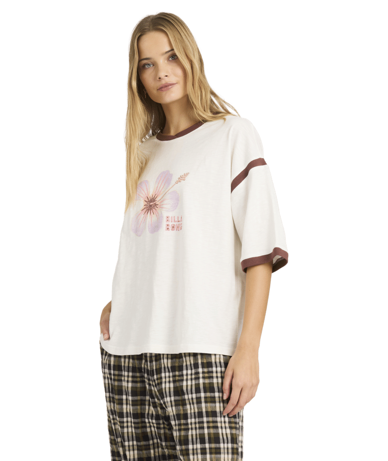 Billabong All Day Paradise Tee in SALT CRYSTAL