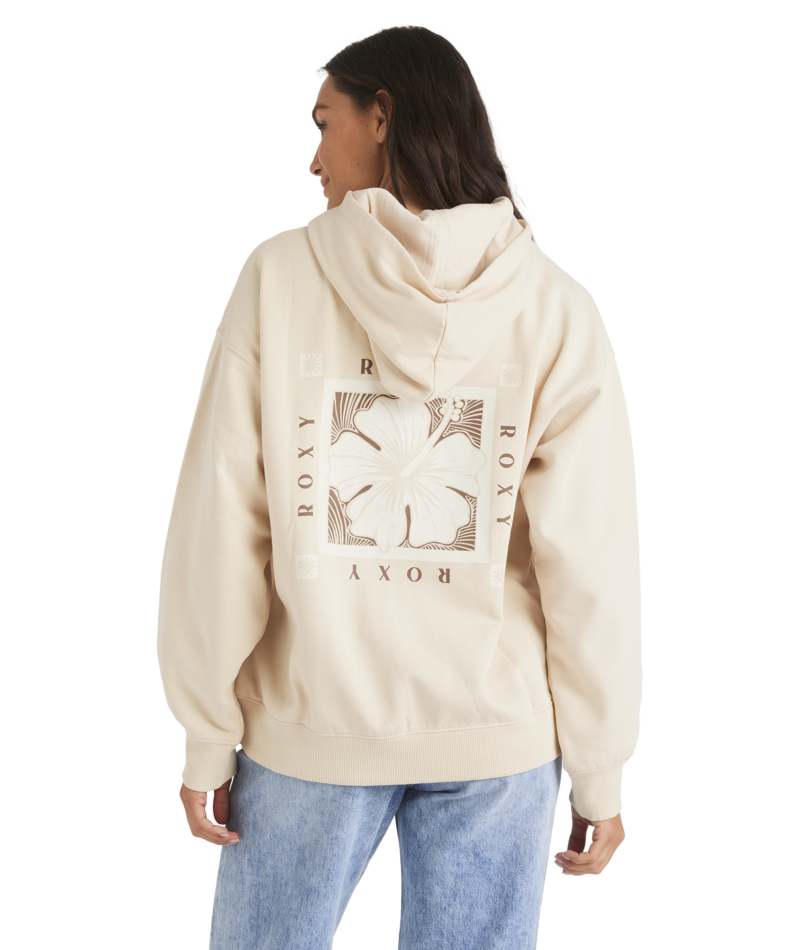 Roxy Hibiscus Haze Hood in PARCHMENT