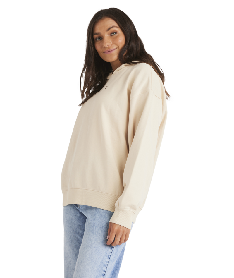 Roxy Hibiscus Haze Hood in PARCHMENT