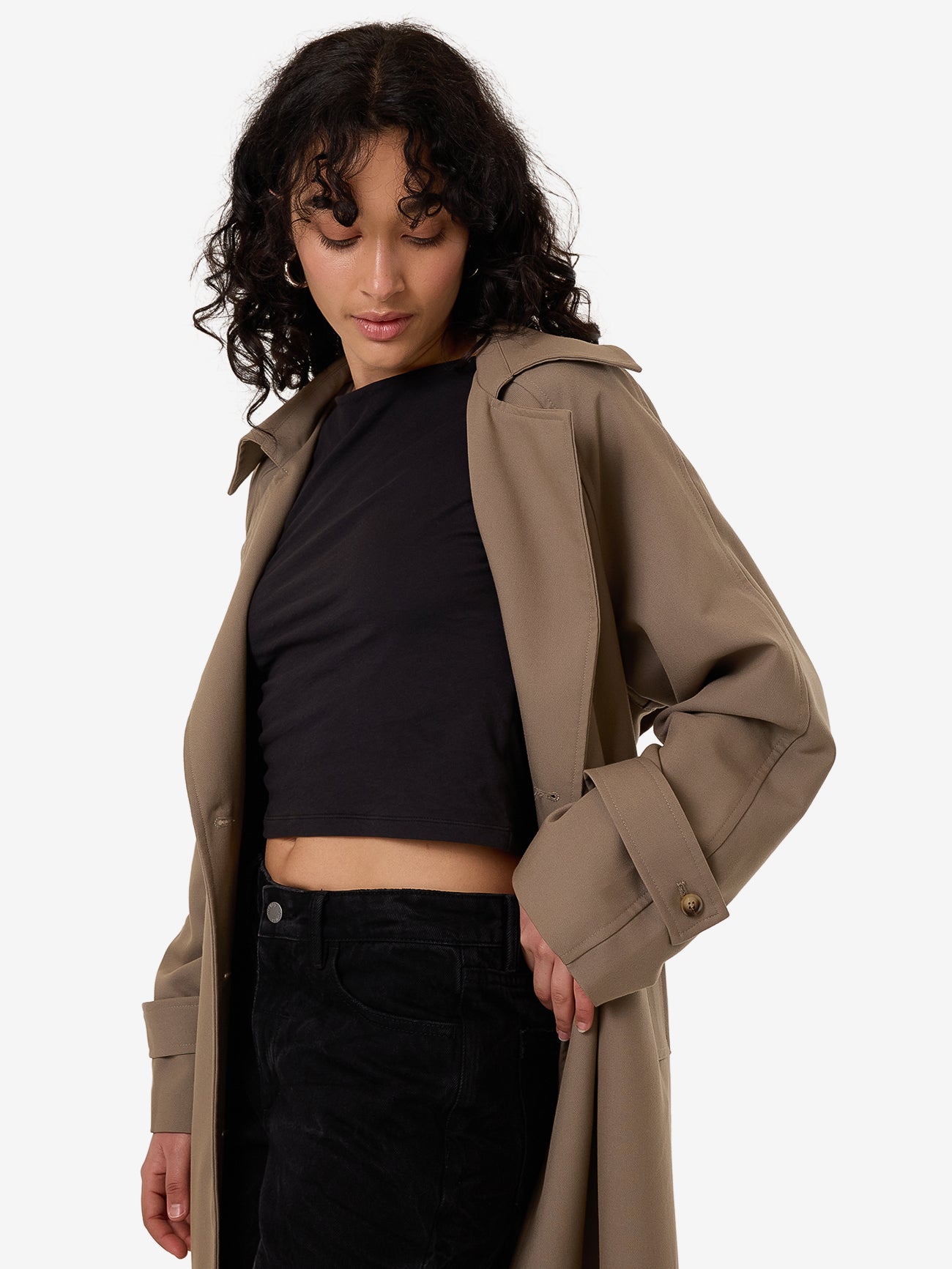 Thrills Cache Trench Coat - String in String