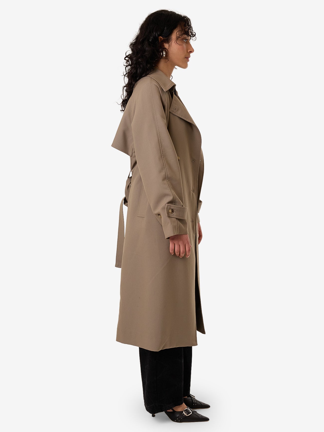 Thrills Cache Trench Coat - String in String
