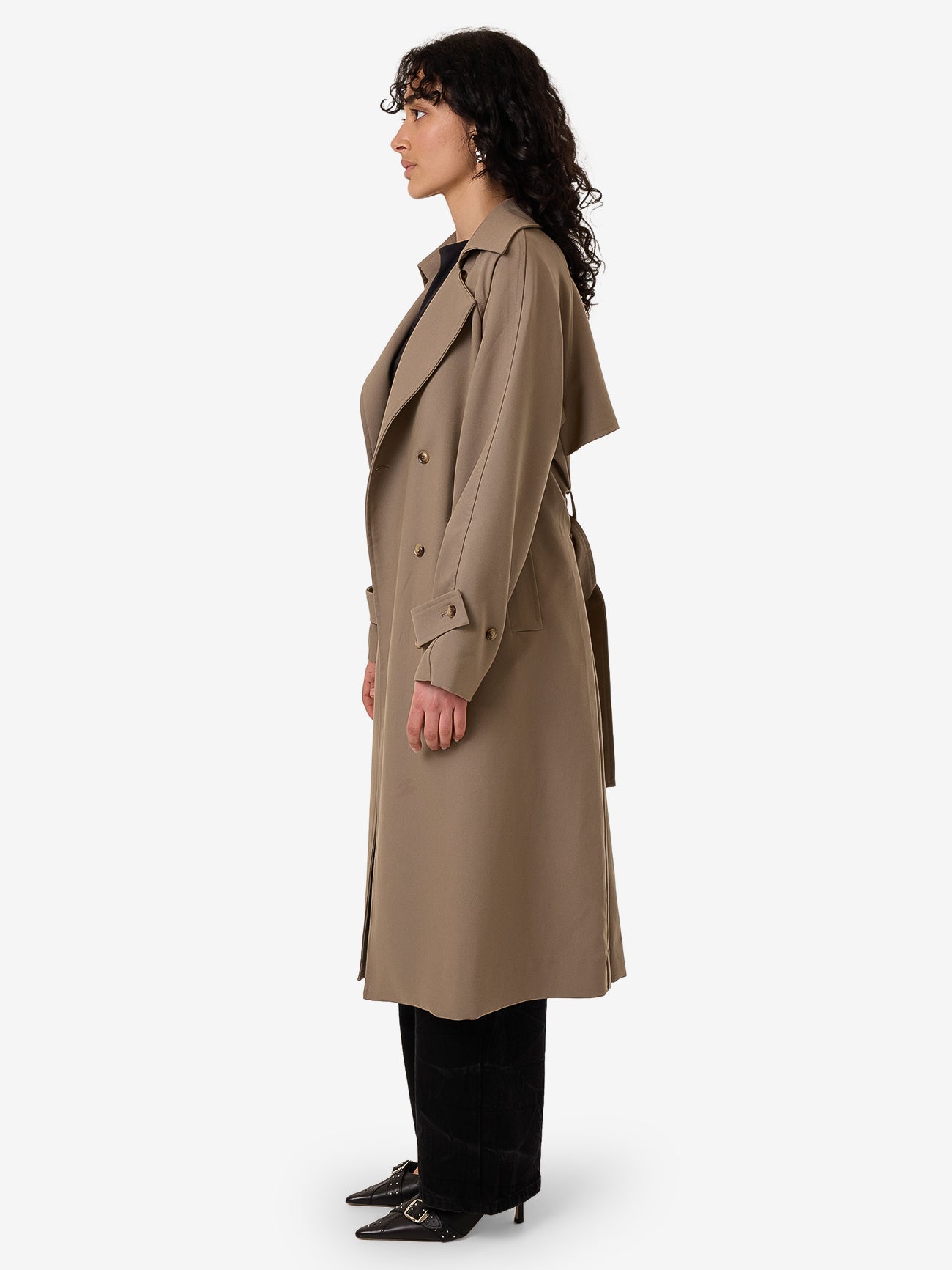 Thrills Cache Trench Coat - String in String
