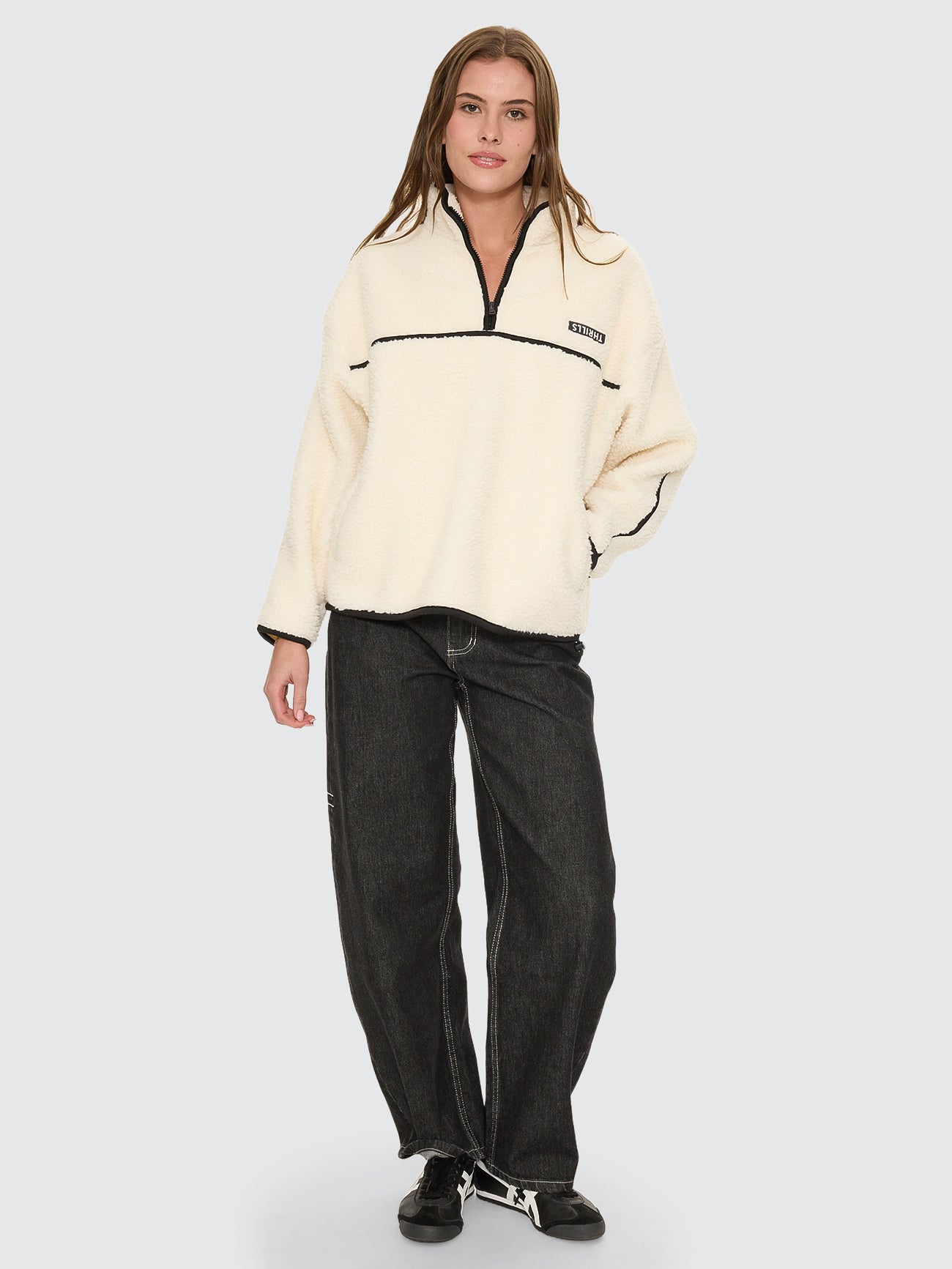 Thrills Co All Star Sherpa Fleece - Cream in Cream