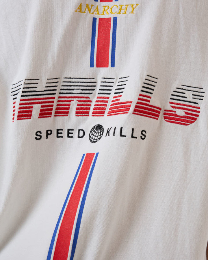 Thrills Anarchy In Paradise Box Fit Oversize Tee - Dirty White in Dirty White